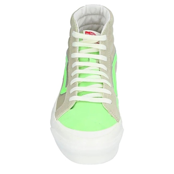 Vans OG Style 138 LX  Sued Fabric Leather Neon Green/Gray Women US 10 Men US 8.5 - Picture 9 of 9